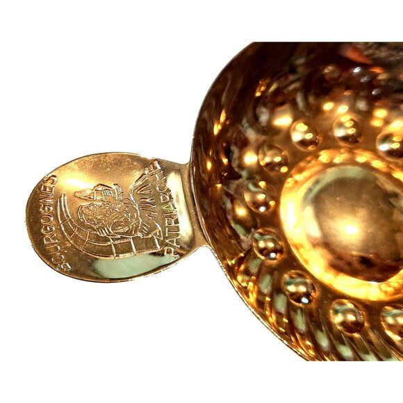 Sommeliers tasting cup Bourgognes Patrfarche shallow silver tastevin winemakers - Picture 11 of 11